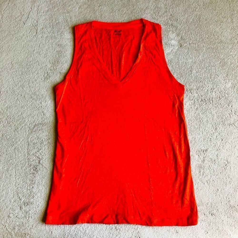 NWOT Madewell Red V-Neck Tanktop